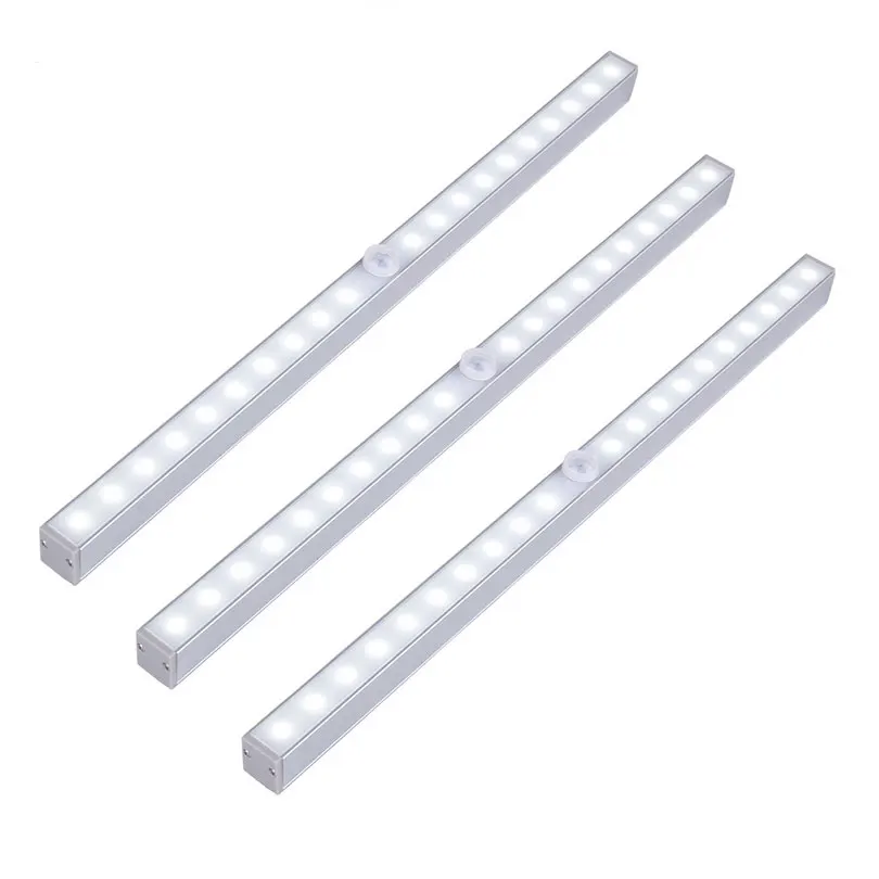 cheap Wireless Motion Sensor Under Cabinet Lights Battery Operated Wardrobe Cupboard Night Light Bar Light Wardrobe Cupboard Kitchen