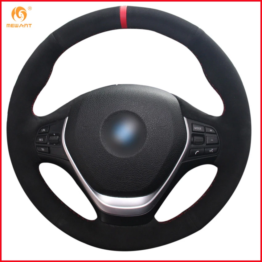 MEWANT черный замшевый красный фонарь для BMW F20 2012 2018 F45 2014 F30 F31 F34 2013 2017 F32 F33 F36|car steering
