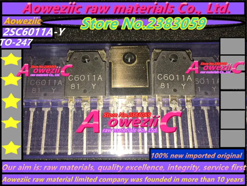 Aoweziic новая импортная оригинальная 2SA2151A 2SC6011A 2SA2151A-Y 2SC6011A-Y A2151A C6011A TO-3Ptube усилитель мощности IC чип