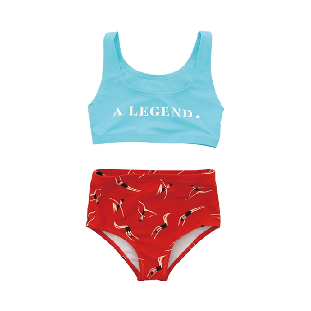 Family Matching Swimwear Mother Daughter Girl Bikini Bathing Swimsuit