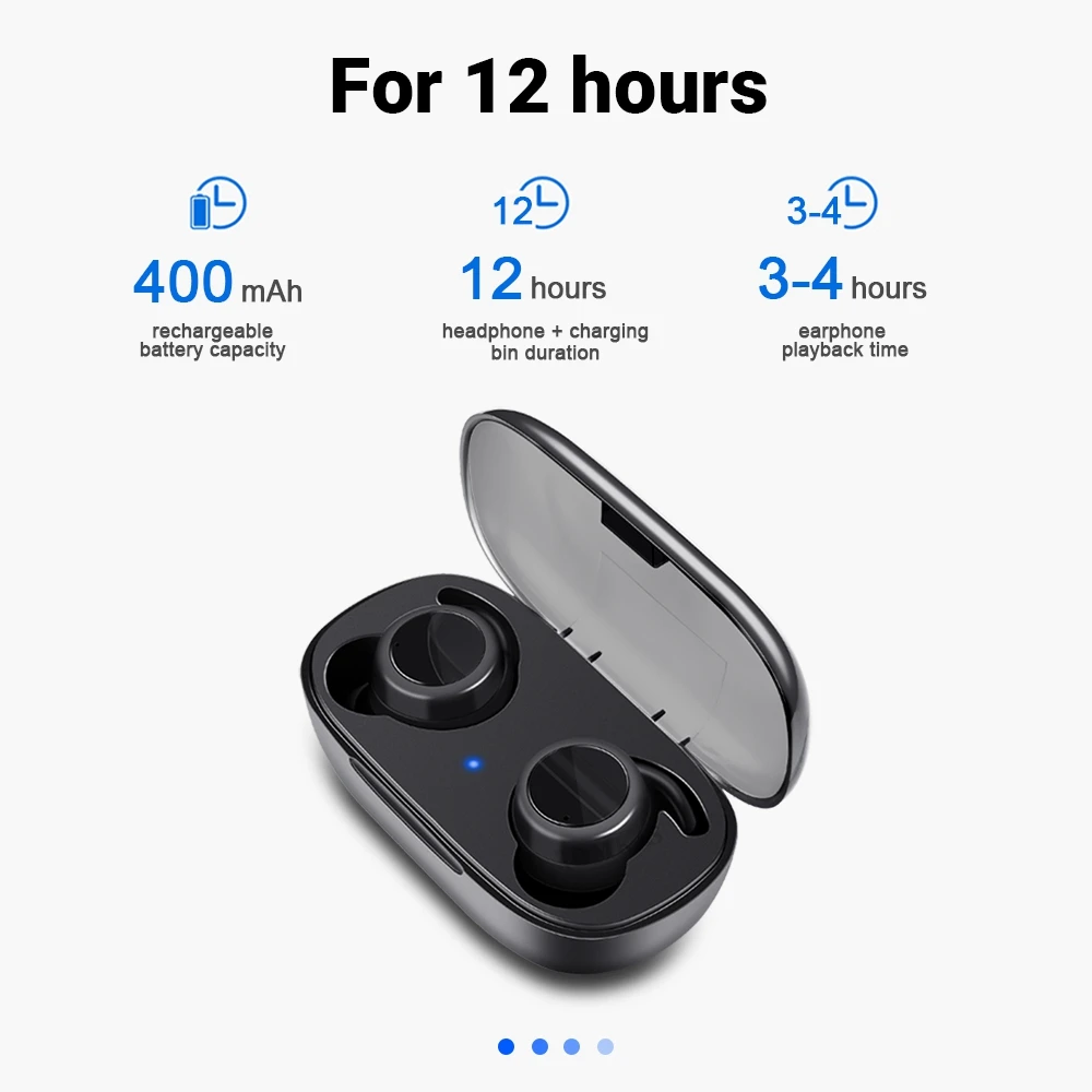 Беспроводные Bluetooth наушники TOMKAS TWS 5 0 3D стерео свободные руки спортивные