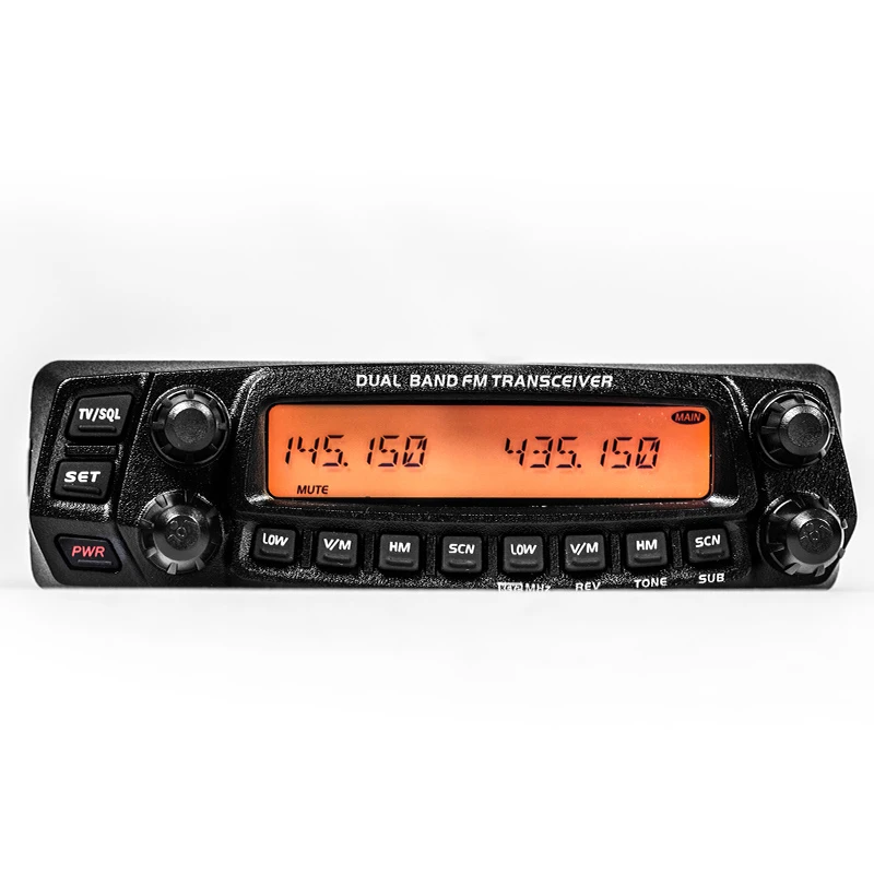 Anytone AT-5888UV автомобильное двухстороннее радио/Автомобильный приемопередатчик Walkie-Takie Interphone двухдиапазонный двойной дисплей двухстороннее радио
