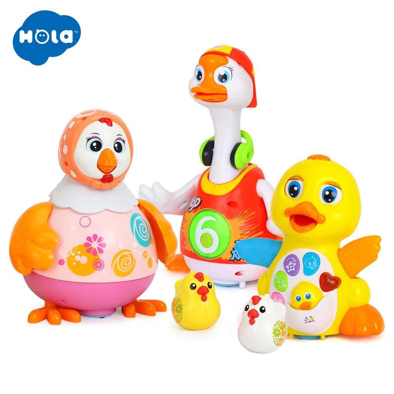 Baby Toys EQ Flapping Yellow Duck & Electric Hip Pop Dance Read & Tell Story & Interactive Swing Goose Toys for 18M+