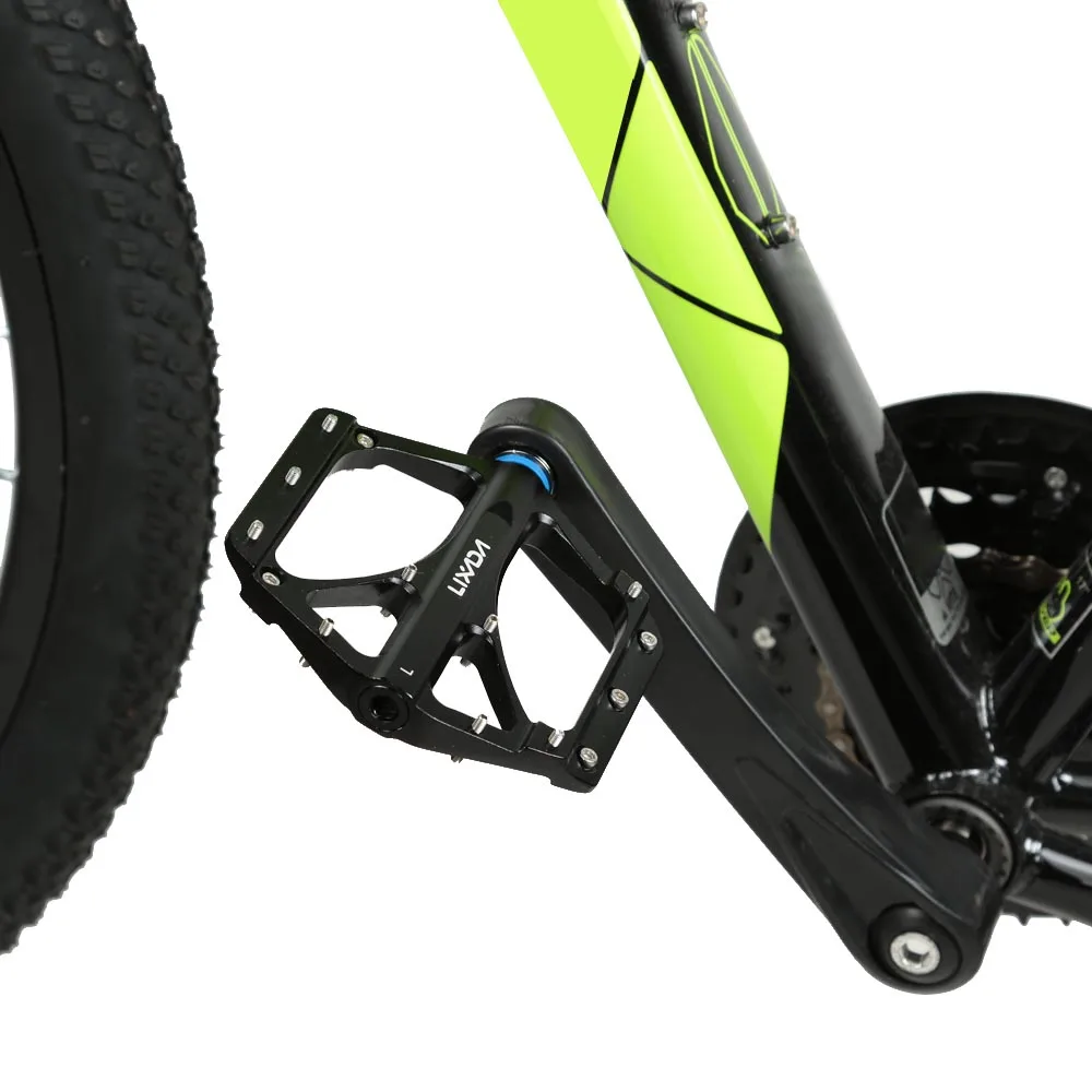 2Pcs MTB Folding Bicycle CNC Aluminum Alloy Sealed Bearing Platform Pedals 9//16/"