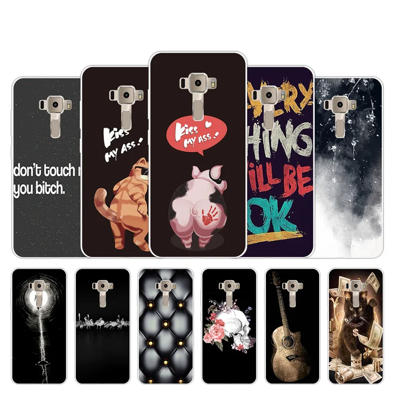 Fashion Ultra Soft Silicone TPU For Asus Zenfone 3 ZE520KL Kiss Design Phone Case for Bags Capa | Мобильные телефоны и