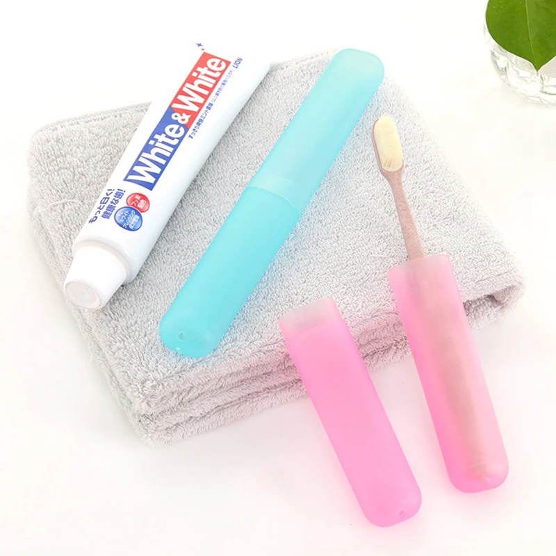 

Cute Travel Accessories Seven Colors Toothbrush Tube Cover Case Cap Plastic Suitcase Holder Baggage Boarding Portable Breathable