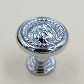 

28mm kitchen cabinet knobs modern simple drawer Pulls silver zinc alloy cupboard dresser bedside table furnitureknobs pulls