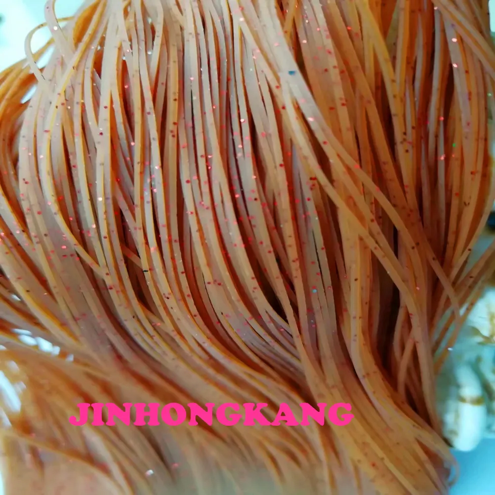 

Fishing Lure Silicone Skirt Layers,Silicone Skirt Material for Tackle Craft, DIY Spinner, Rubber Jigs, Buzzbait---48