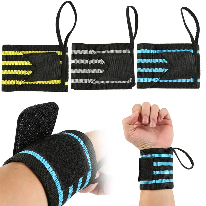 Straps Wrap Wrist Guard Bodybuilding Strength Training Bracers