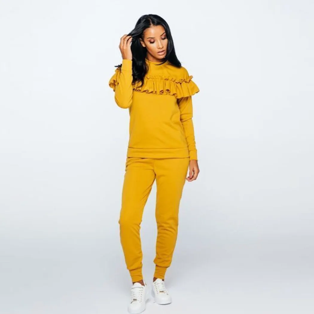 ruffle tracksuit womens