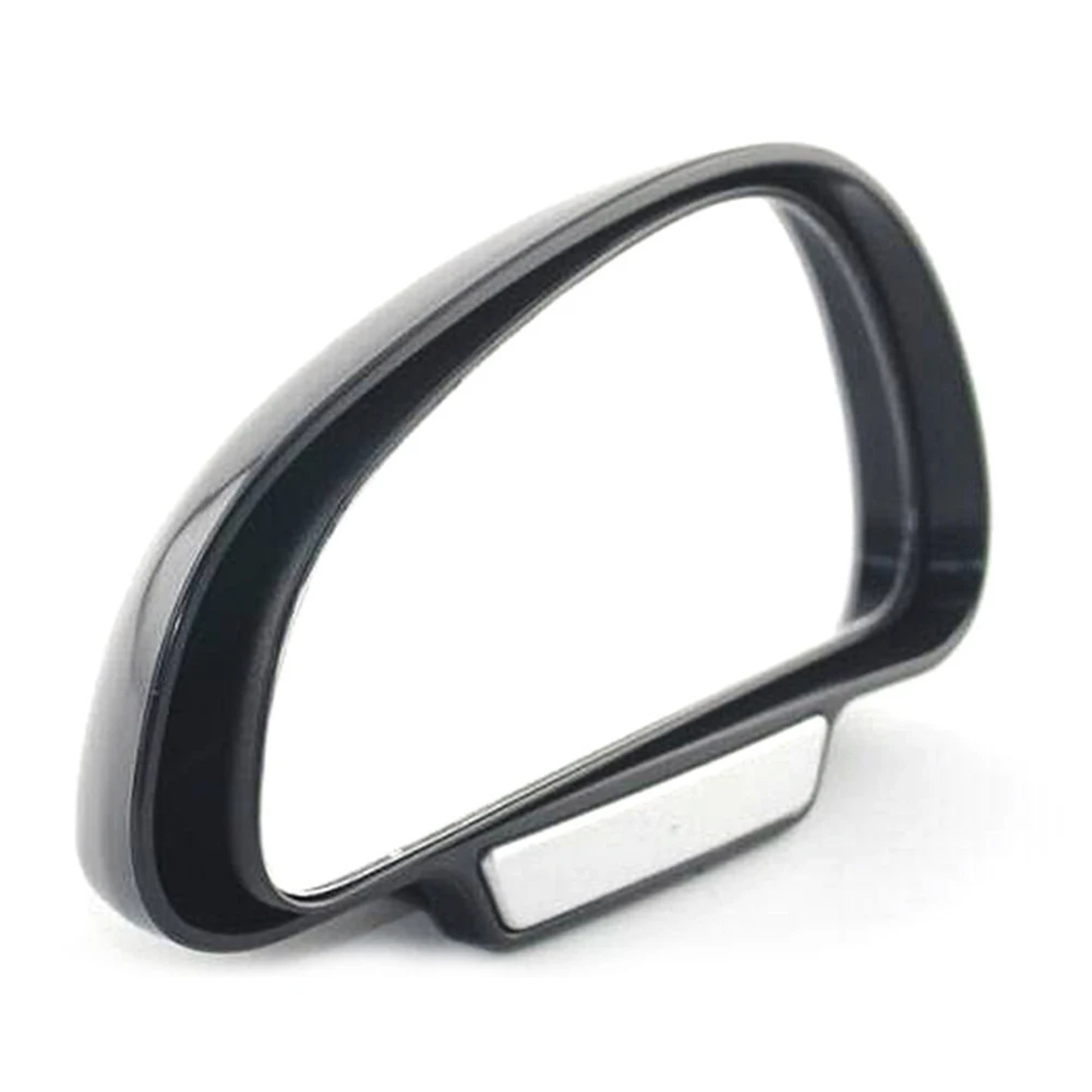 

2Pcs Car Auto Black Shell Wide Angle Auxiliary Left/right Rear View Blind Spot Mirror White Black Siliver 360 Degrees Adjustable