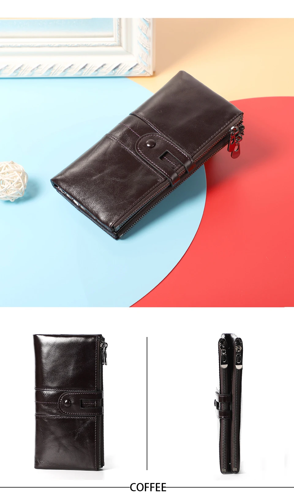 Wallets 2019 Women Wallet Genuine Leather  (11)