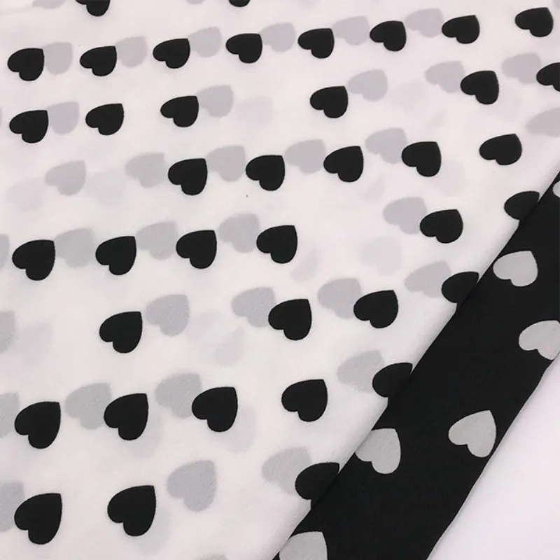 

New Silk Velvet Printed Chiffon Fabric DIY Sewing Patchwork Plain Woven Chiffon Shirt Suspender Skirt Apparel Fabric