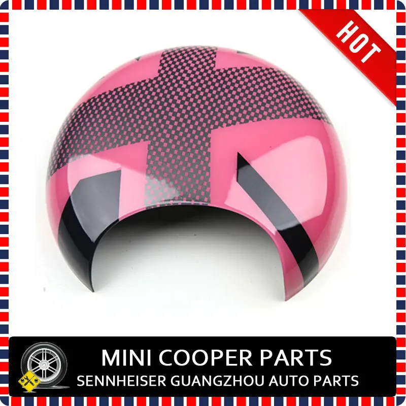 Mini Cooper Pink Union Jack Style Tachometer Cover-1