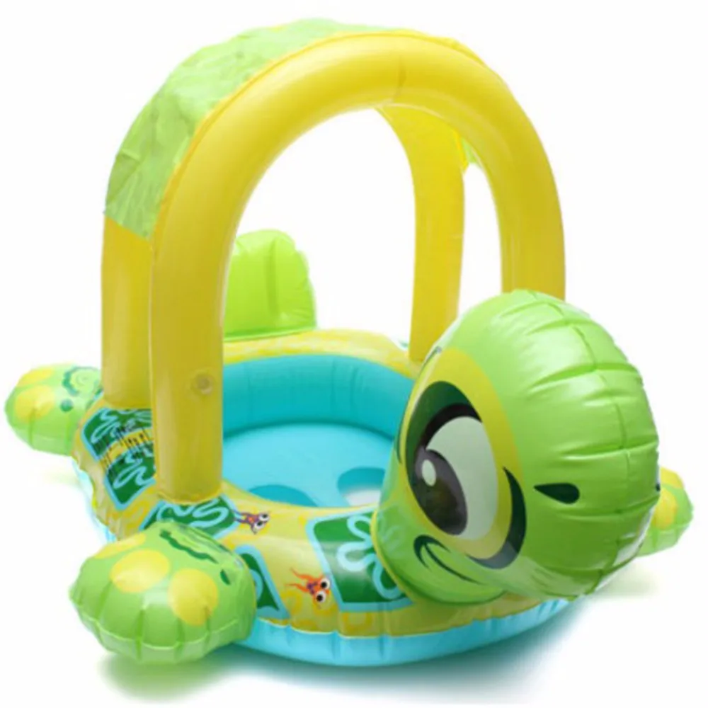 

New Arrival Safety Inflatable Belt Water Pool Fun Sun Protection Umbrella Adjustable Sunshade Baby Swim Ring Float Seat Boat