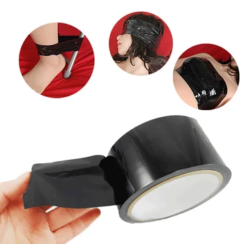 Self Bondage Tape Sex Toys For Couples ESD Inviscid BDSM Restraint Bed under bed Tied rope porno Gags SM Slave Erotic adult Game 4