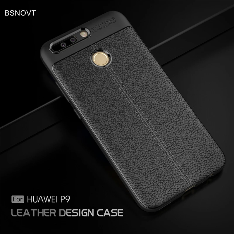

BSNOVT Huawei P9 Case Huawei P9 Cover Shockproof Luxury Leather TPU Case For Huawei P9 Case Huawei Ascend P9 Phone Shell