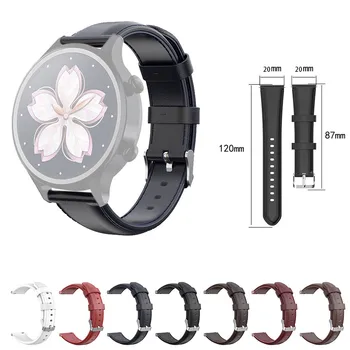 

Smart Accessories Leather Replacement Watch Band Buckle Wrist Band Strap For Ticwatch C2 20mm Тактильный Браслет Dropship #32