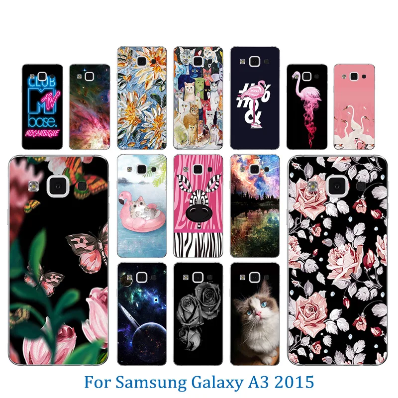 Для Samsung A3 2015 чехол для телефона мягкий силиконовый рисунок лошади Galaxy A300 A300F A300H