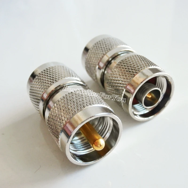 UHF male plug PL-259 PL259 to UHF male Straight RF Coaxial Connector Adapter