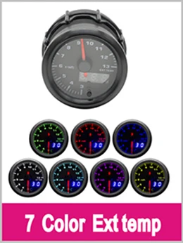 Dragon gauge " 52 мм 7 цветов подсветка светодиодный двойной дисплей гоночного автомобиля датчик давления масла манометр