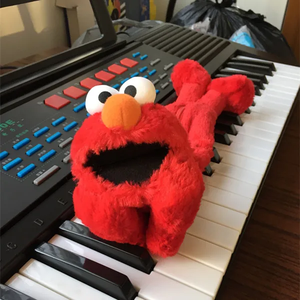 Candice guo! Милые плюшевые игрушки мультфильм Улица Сезам elmo пенал Чехол для хранения