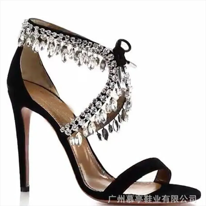 Новый Рим стиль твердые Сандалии 10 см супер highHeels ремень сандалии партия износа