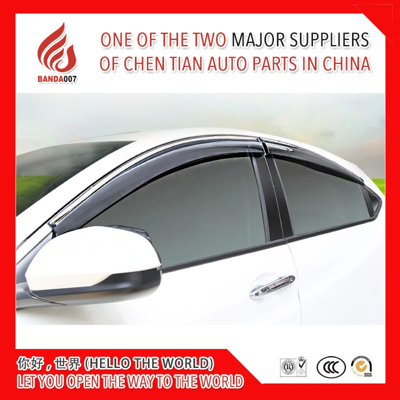 

4 Piece Injection molding trim vent shade rain sun wind deflector window visor for XRV/Vezel 2015 2016 2017