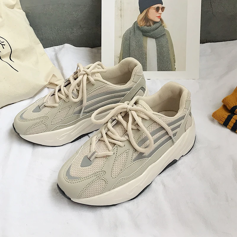 

Moxxy Sneakers for Women Trainers Platform Shoes White Sneakers Wedge Air Mesh Breathable Ladies Casual Shoes Zapatillas Mujer