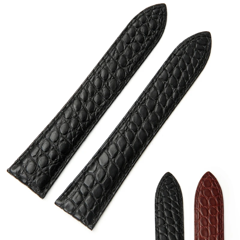 

ShiHui Crocodile leather watch band accessories for WF9004Y double tail series 23MM Circular texture Genuine leather Watch chain