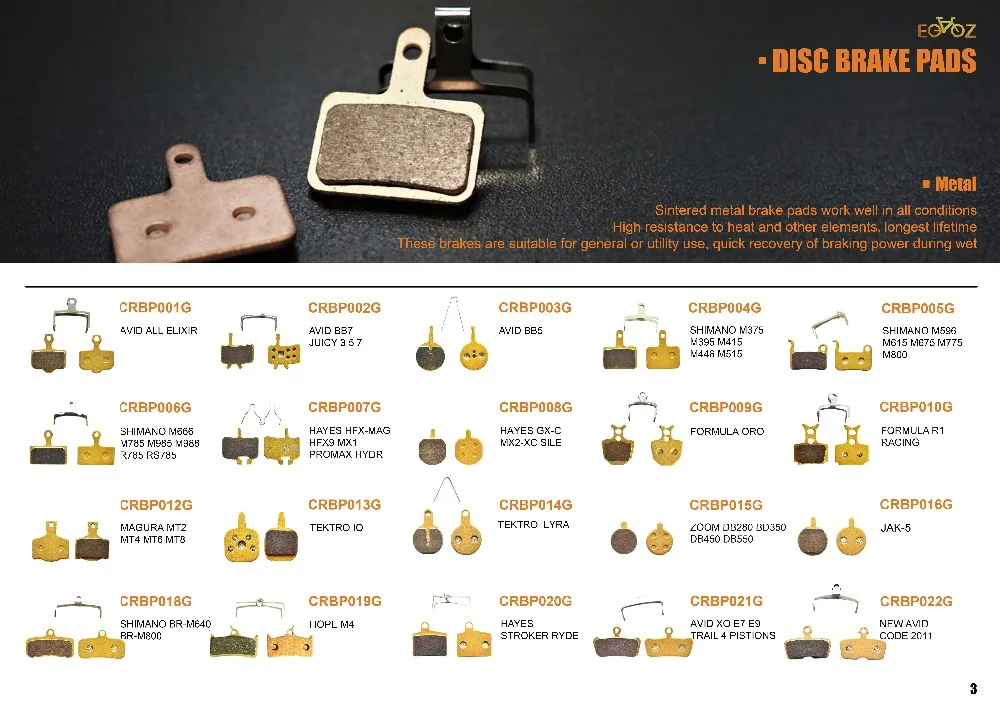 P3 PADS METAL
