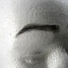 FXVIC легко носить хны брови 1 пара цвет поддельная бровь для женщин/человеческие волосы бровь/взрослый