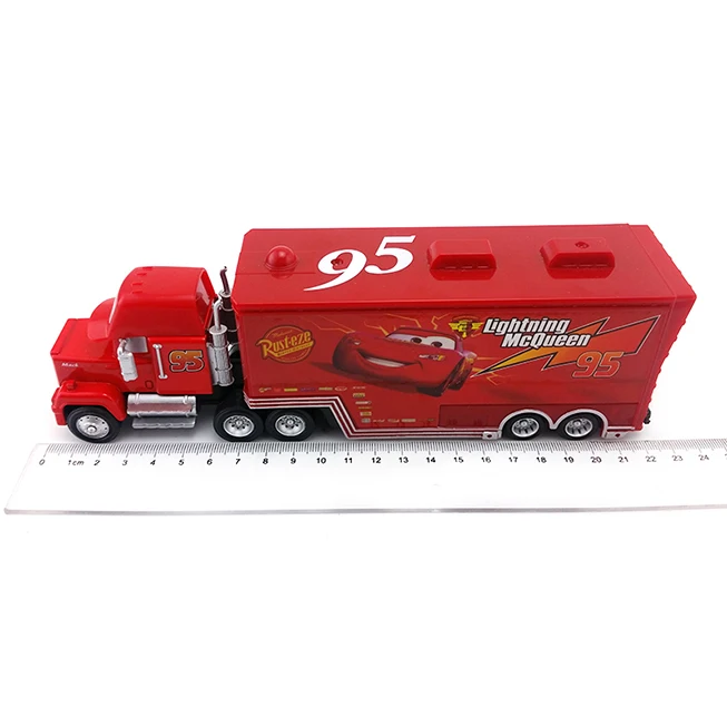 Disney Pixar Cars Mack Lightning McQueen& Чико Хикс& Король& Сказочный Хадсон грузовик игрушечный автомобиль 1:55 подарок для детей