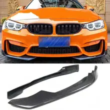 Углеродное волокно передний Canards губ сплиттер для BMW 3 4 Серии F80 F82 F83 M3 M4- AC Стиль