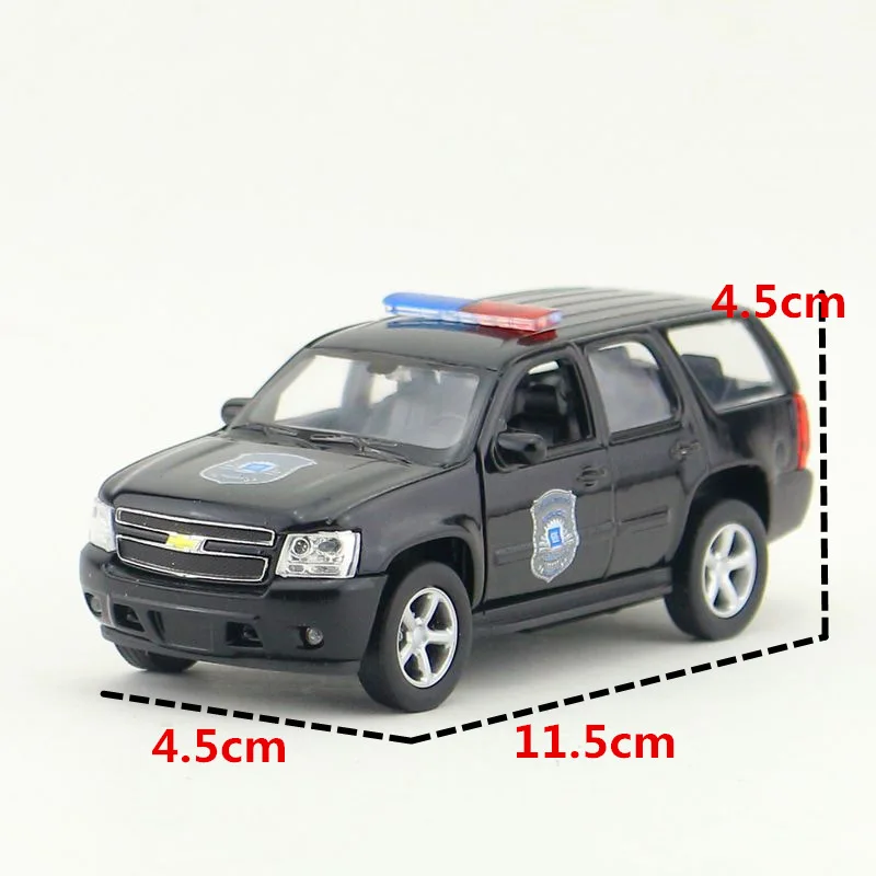 WELLY 1/36 Scal полицейская версия 2008 Chevrolet Tahoe полноразмерная SUV литая модель металлическая модель автомобиля для подарка/детей