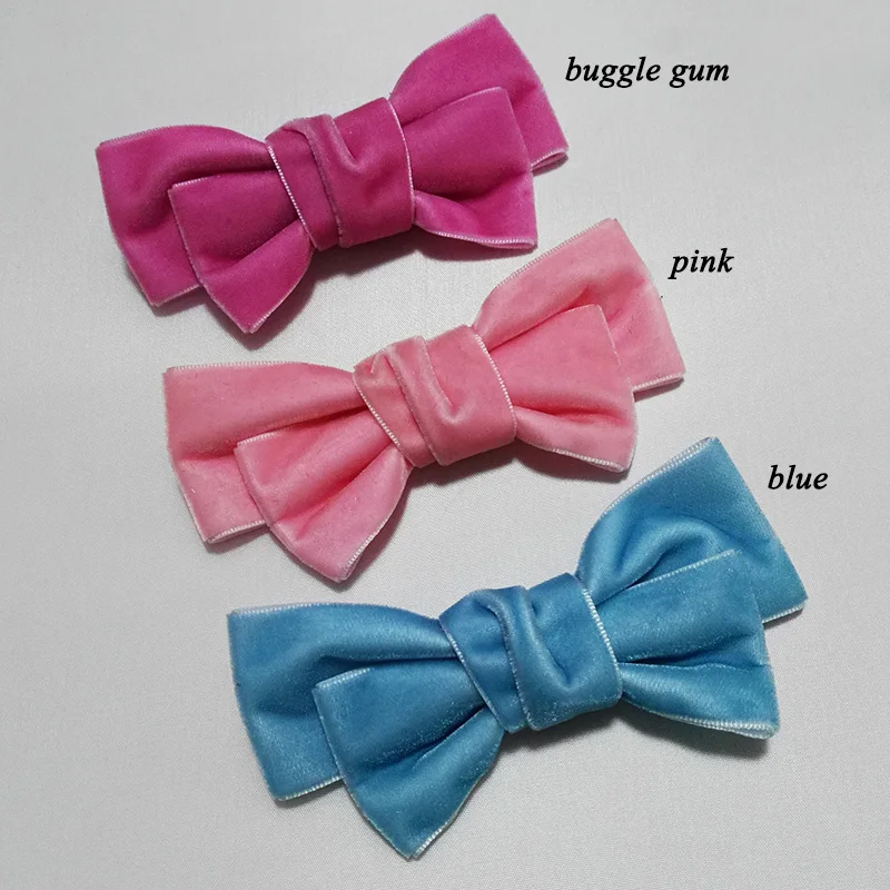 1 girls velvet hair clip