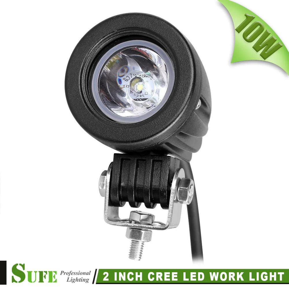 

2 inch 10W CREE LED Driving Light For Motorcycle Bike Truck 4x4 ATV SUV Off road Flood Spot Fog Back up HeadLamp Work Light