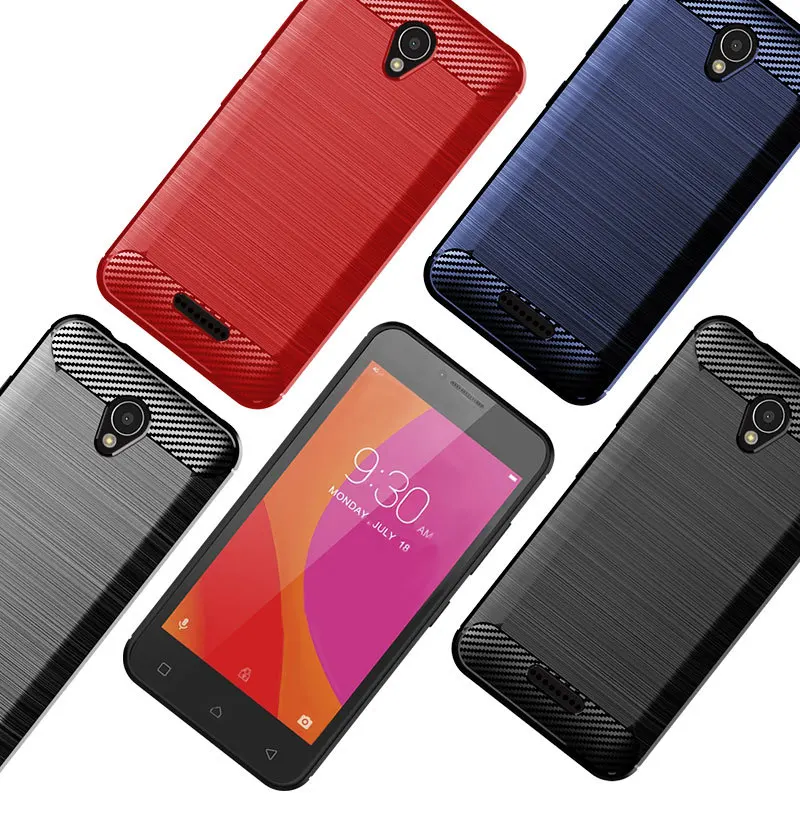 Защитный чехол из ТПУ Для Lenovo A1010 Мягкая силиконовая задняя крышка углеродного
