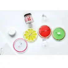 Летняя портативная мини физиотерапевтическая сумка из ПВХ для охлаждения Милая мультяшная круглая форма яркий цветной фруктовый холодный компресс гелевая упаковка для льда