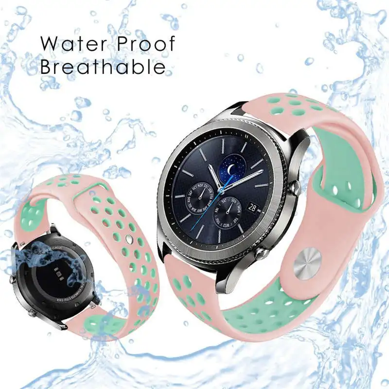 Силиконовый спортивный сменный ремешок для samsung gear S3 Frontier браслет 22 мм ремешок для gear S3 классические умные часы мужские резиновые