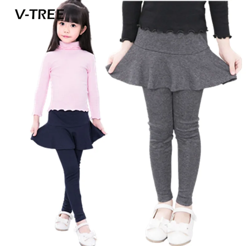 Vtree/Леггинсы для маленьких девочек; хлопковая юбка; брюки для девочек; милые детские брюки ярких цветов; детская брендовая одежда; детские леггинсы; От 2 до 10 лет