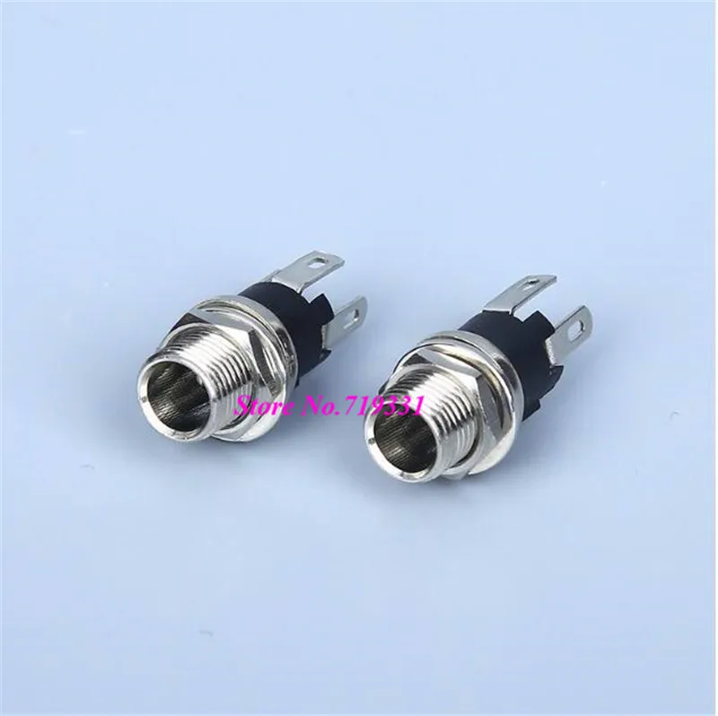 

1000pcs High Quality Copper DC Power Supply Jack Socket Female Panel Mount Connector 5.5x2.1mm