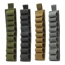 4 цвета Тактический крюк петля 9 патронов дробовик оболочки держатель Shotshell Вставка карты полосы с клейкой задней частью для 12 Калибр выбрать