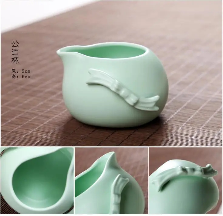 Чайный сервиз из керамики, 10 шт., чайный сервиз ручной работы, лучший чайный сервиз кунгфу руяо