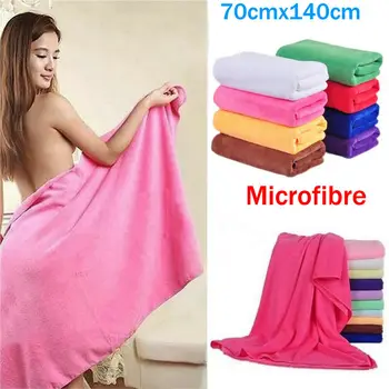 

70x140cm Microfiber Travel Bath Towel Absorbent Fiber Beach Towel Drying Washcloth Shower Towel