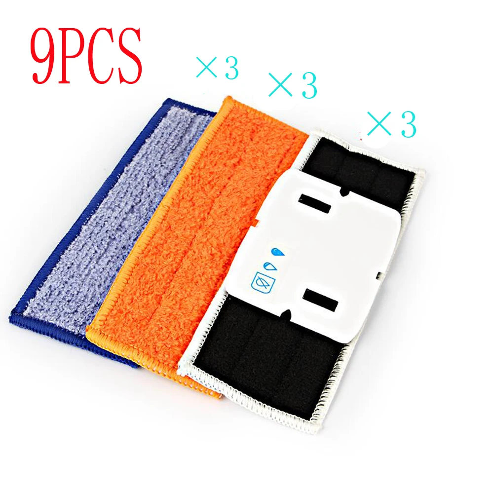 

9 pcs/lot robot cleaner brushes spare parts 3pcs Wet Pad Mop +3pcsDamp Pad Mop + 3pcs Dry Pad Mop for iRobot Braava Jet 240 241