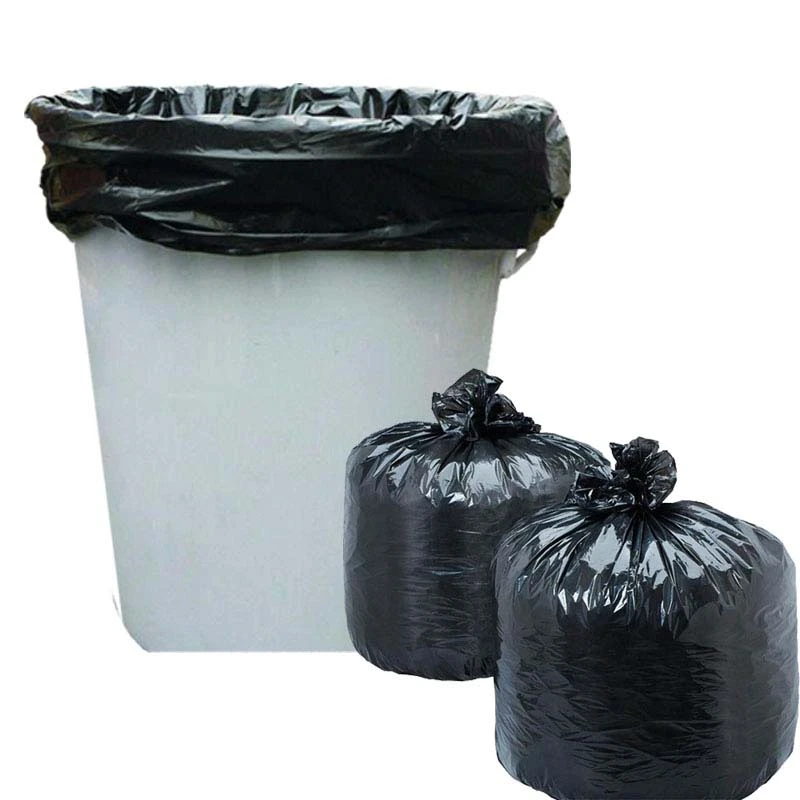 10 Uds negro bolsas de basura 100*120cm bolsa plana Hotel Gaestgiveriet propiedad venta al por mayor de alimentos contenedores de residuos|Cubos de basura| - AliExpress
