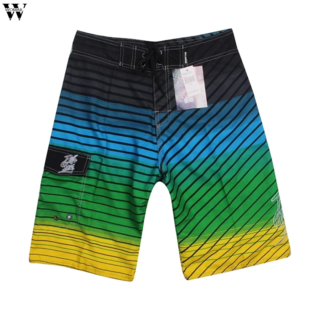 

Summer 2019 Shorts Men Fashion Printed Quick Dry Mens Beach Shorts Causal Drawstring Fitness Male Board Shorts Plus Size Mar28
