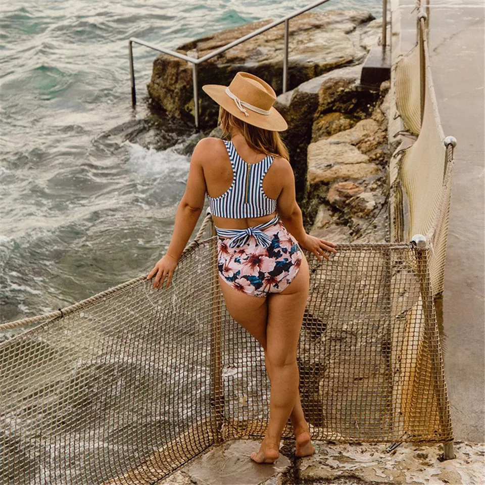 Сексуальный цельный купальник женский купальник-монокини бандажный боди с высокой талией купальник женский летний купальник пляжная одежда