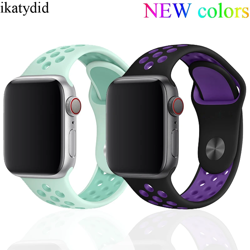 Sport strap for apple watch band 4 42mm 38mm 44mm 40mm correa silicone watchband for iwatch strap series 4/3/2/1 rubber bracelet Sport strap for apple watch band 4 42mm 38mm 44mm 40mm correa silicone watchband for iwatch strap series 4/3/2/1 rubber bracelet